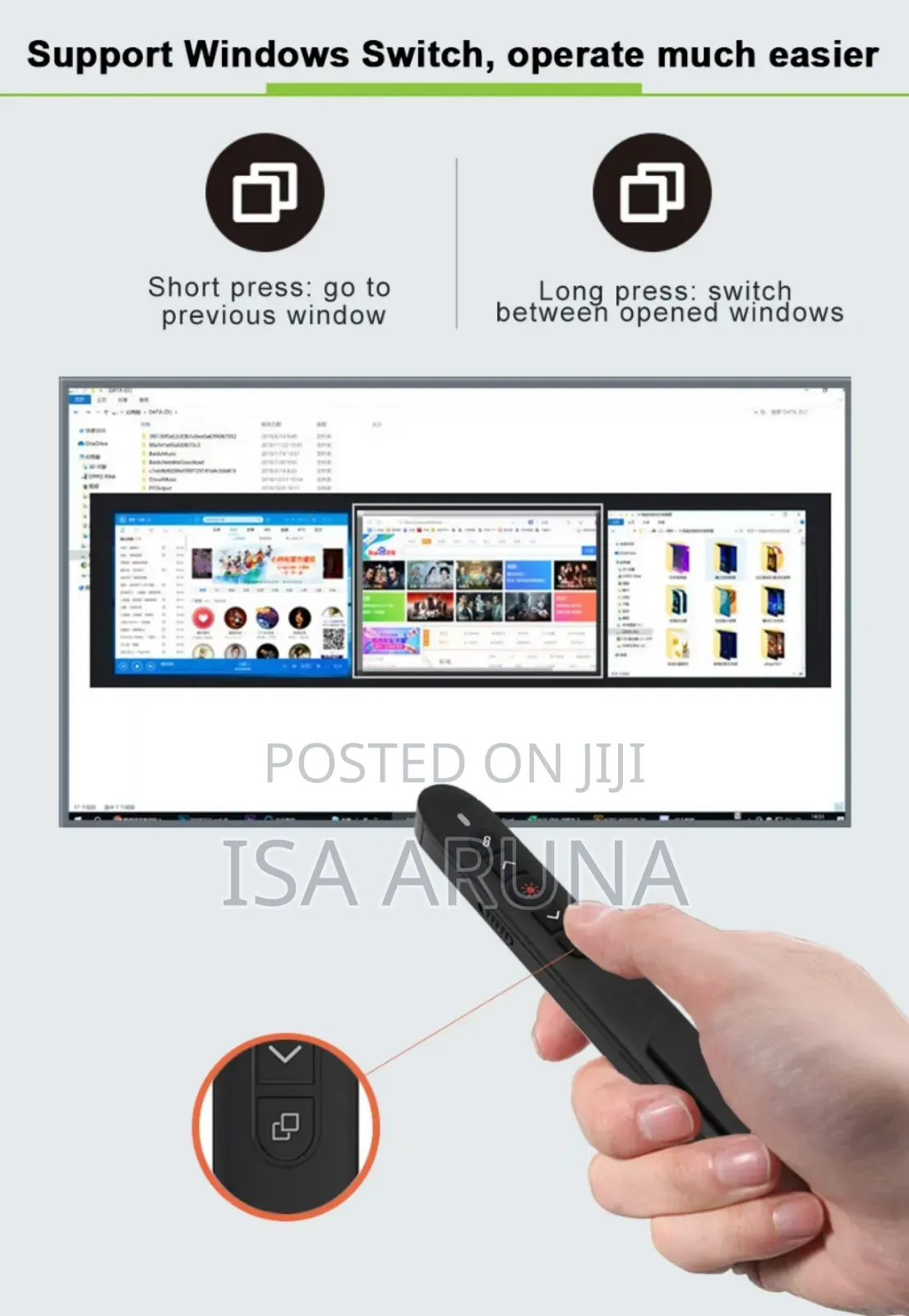 Wireless Presentation Remote Control Laser Pen
