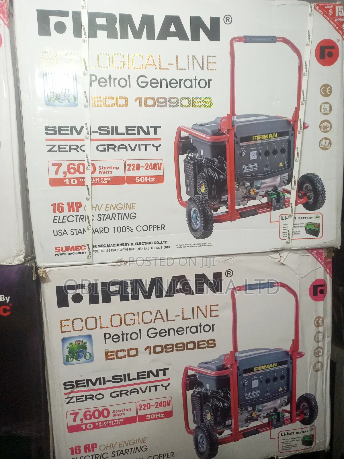 Original Ecological Firman Eco 10990es Generator Set