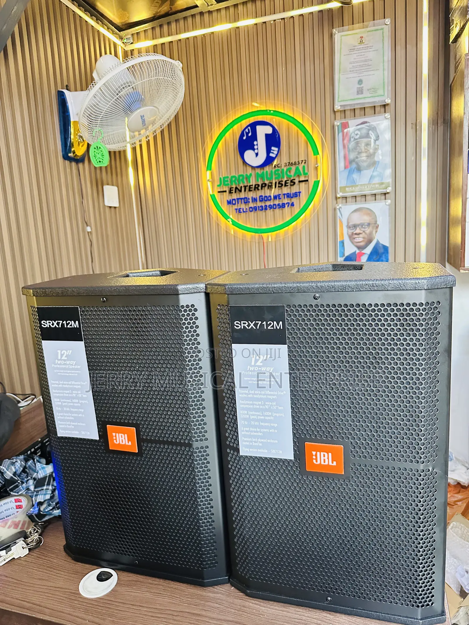 Original Jbl 12inches Hanging/Floor Monitor Speakers