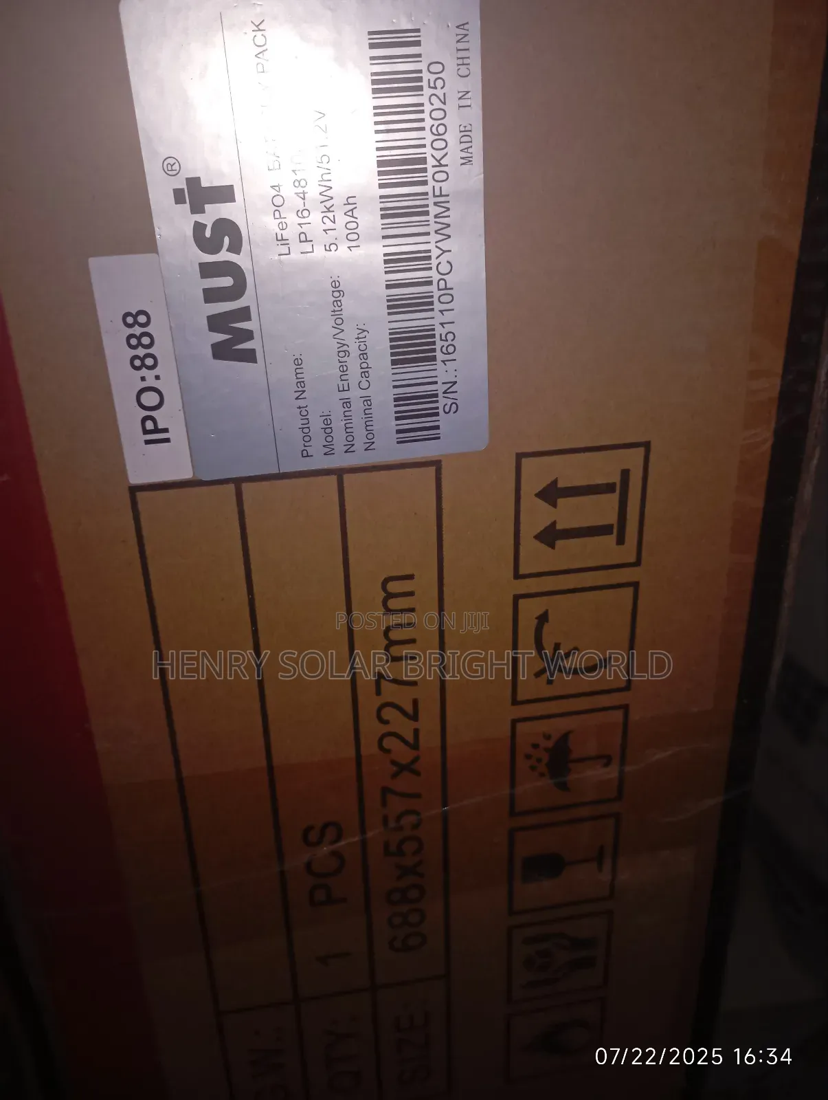 Must 5kwh 24v/48v Lithium Battery