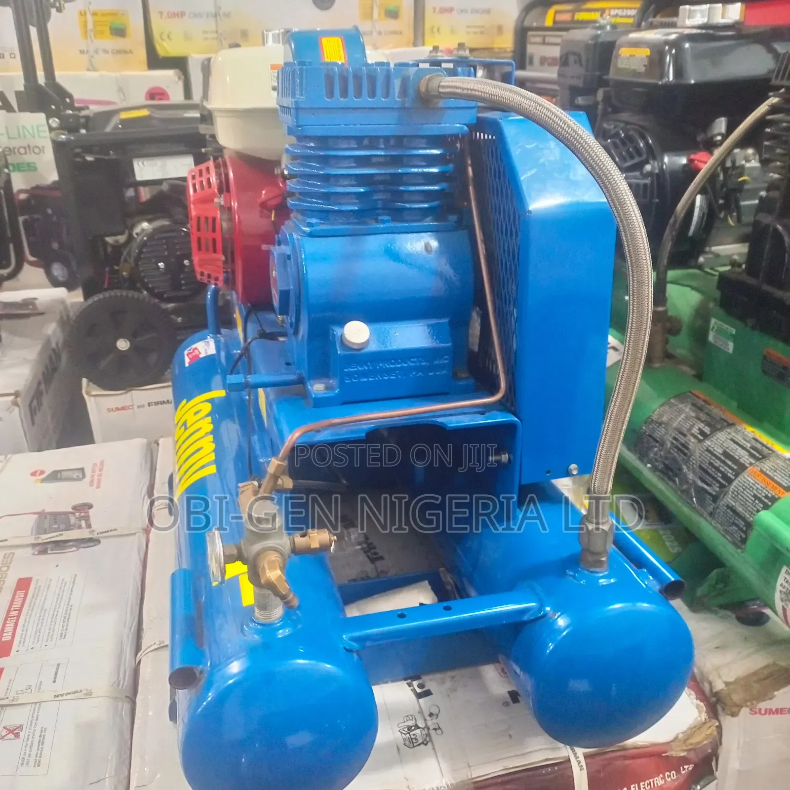 Jenny G9hga-8p 9 Hp Gas-powered Air Compressor Set