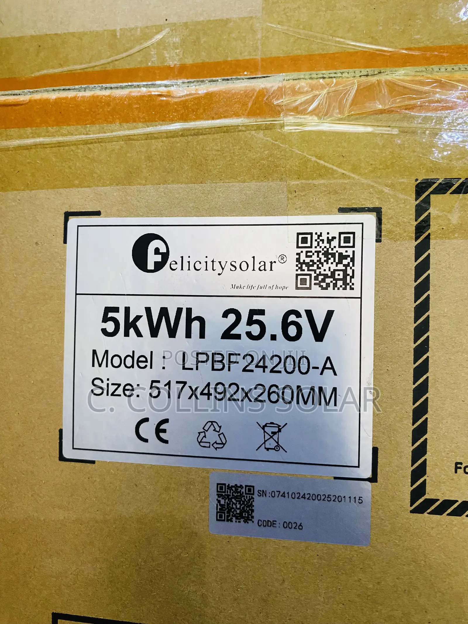 5kva 24v Felicity Lithium Battery