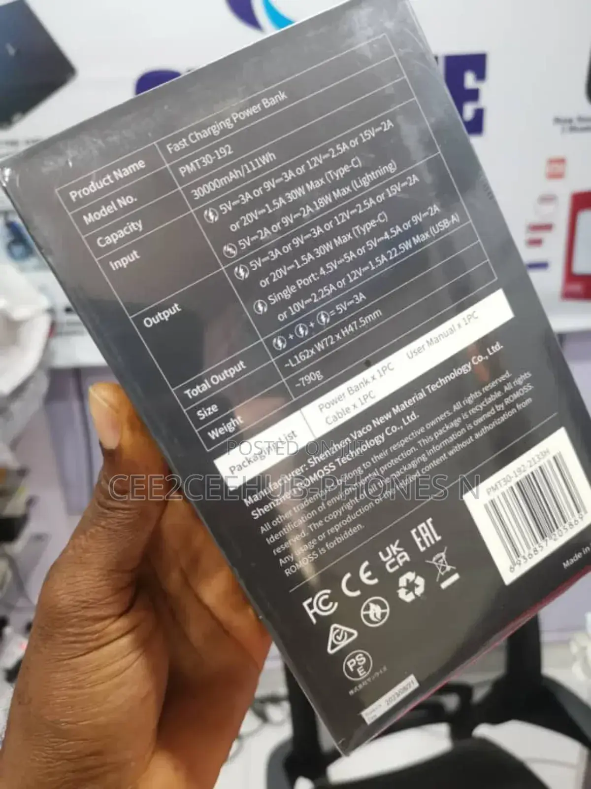 Romoss 30w 30,000mah Bidirectional Powerbank