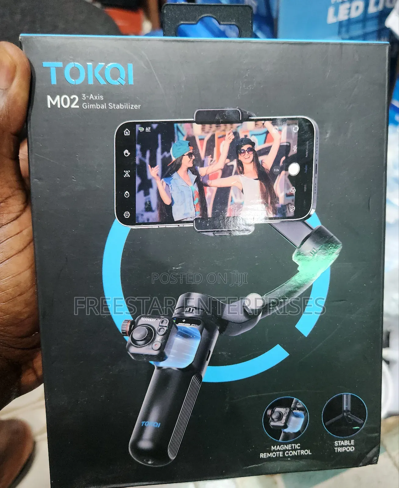 Tokqi M02 Gimbal Selfie Tripod With Detachable Remote.