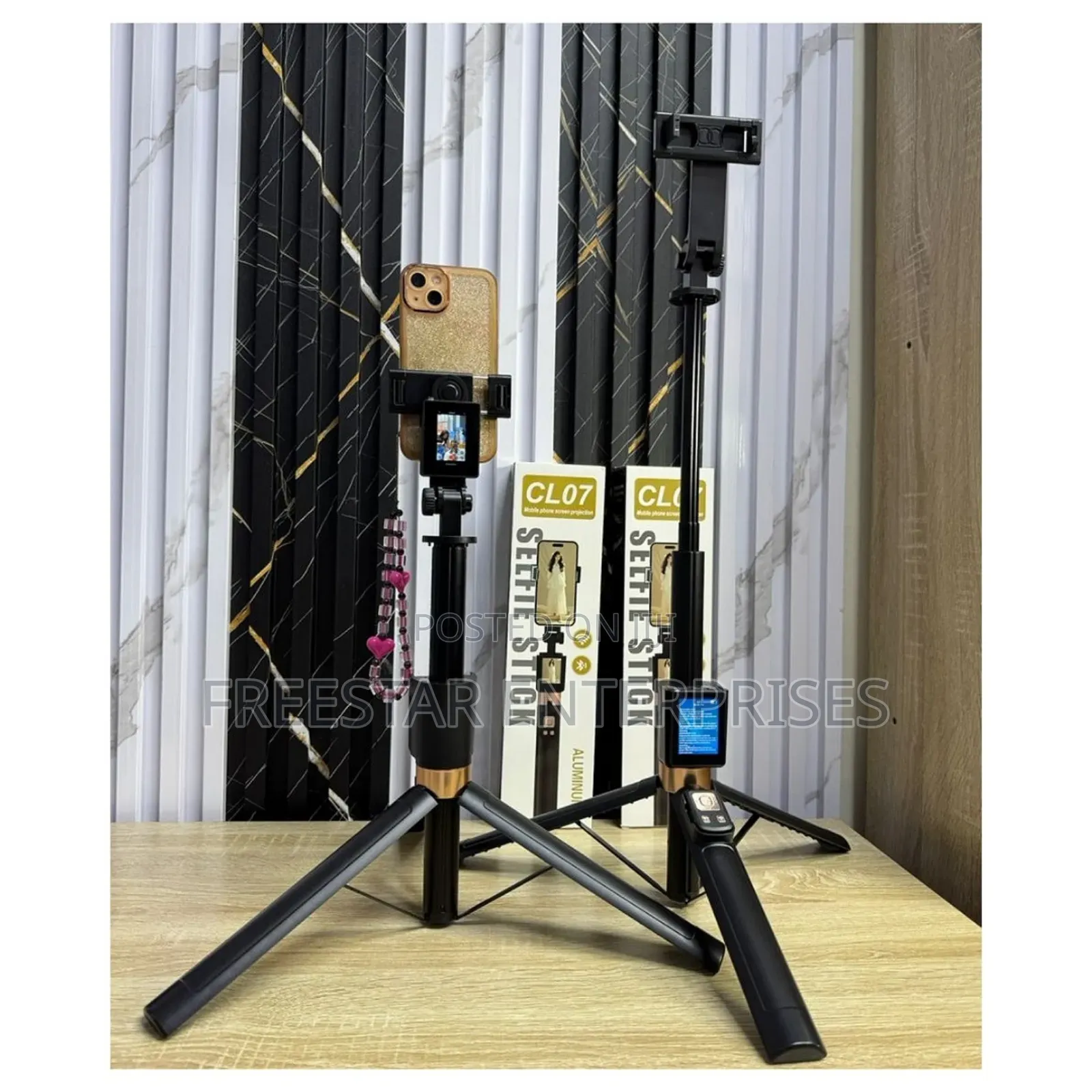 Cl07 Mobile Phone Selfie Stick Screen Monitor.