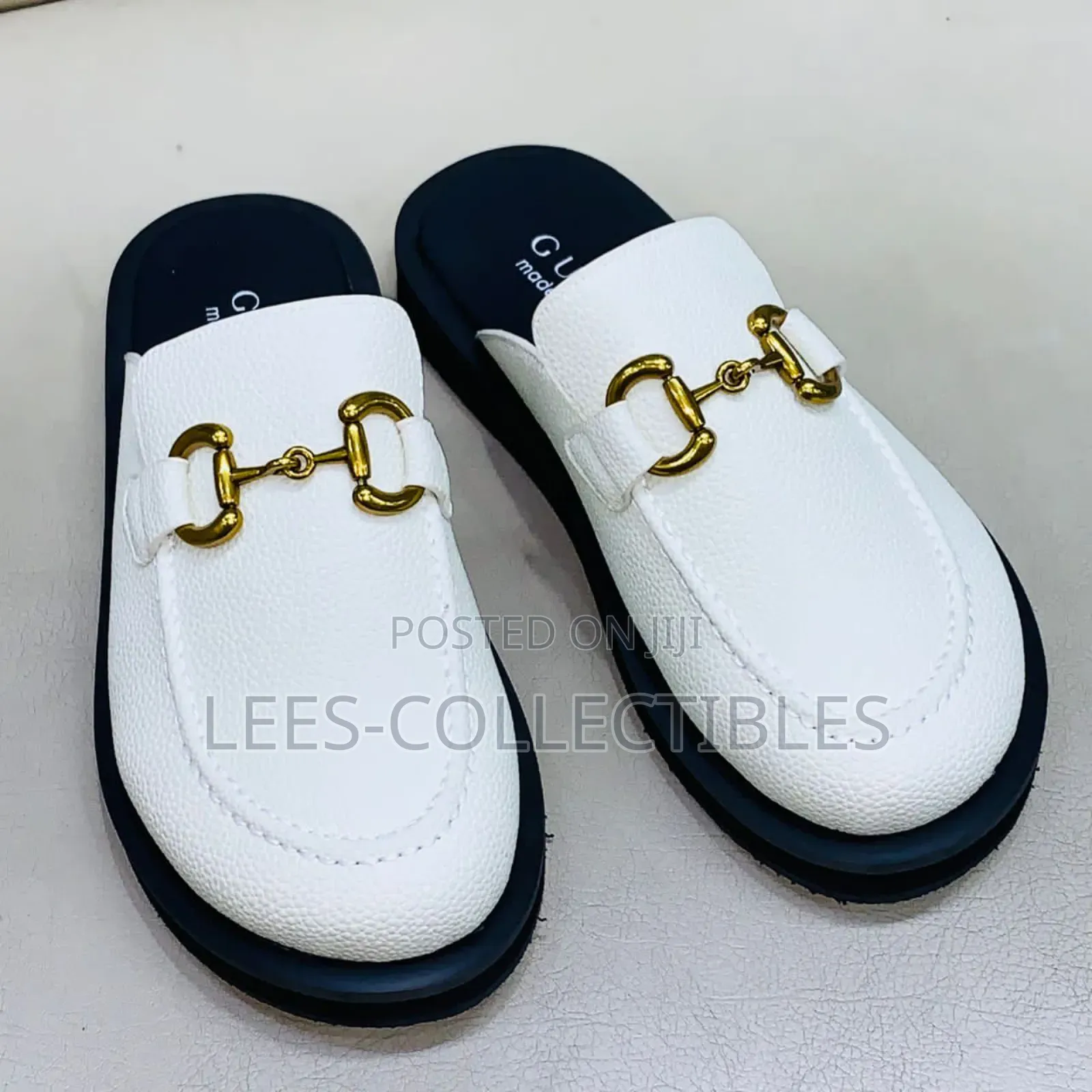 Top Quality Leather Gucci Mules