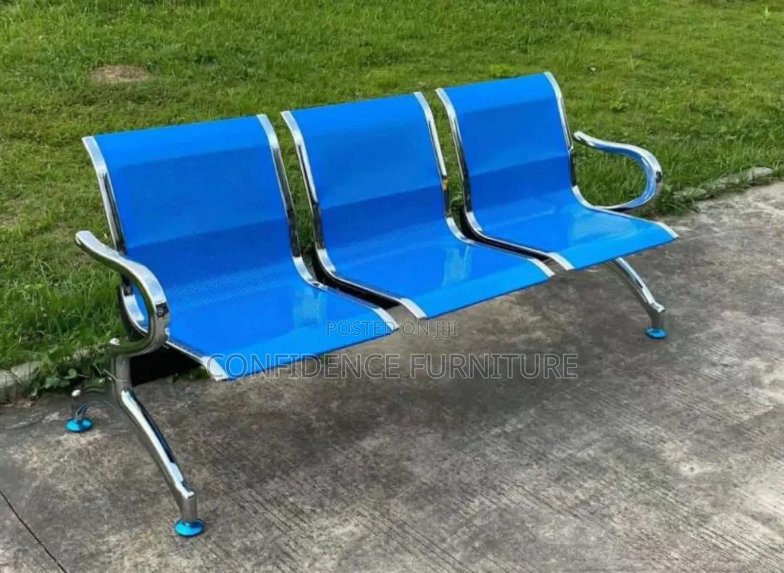 Strong Metal Iron Pan Visitors Chair 3in1