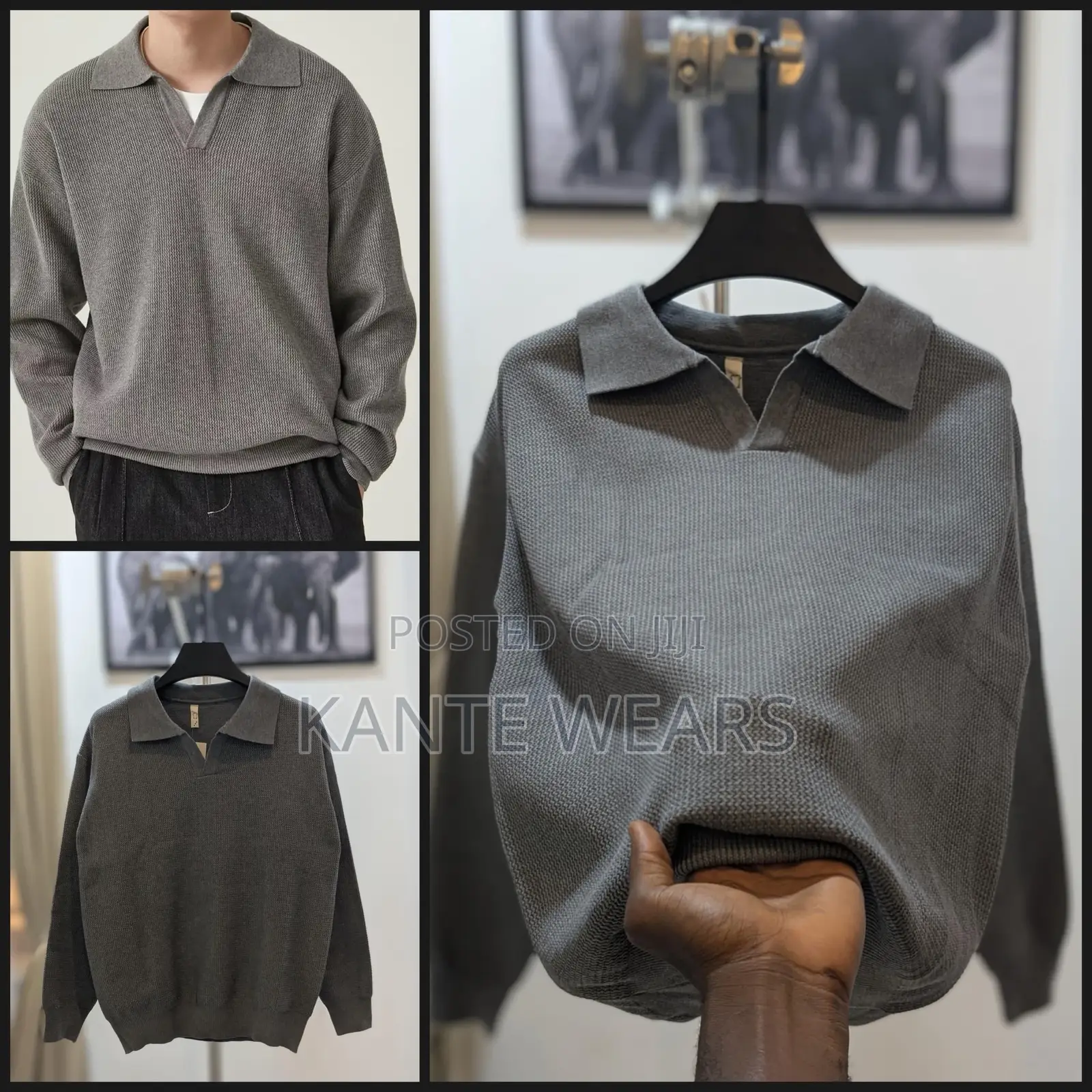 Collar Sweat Shirt