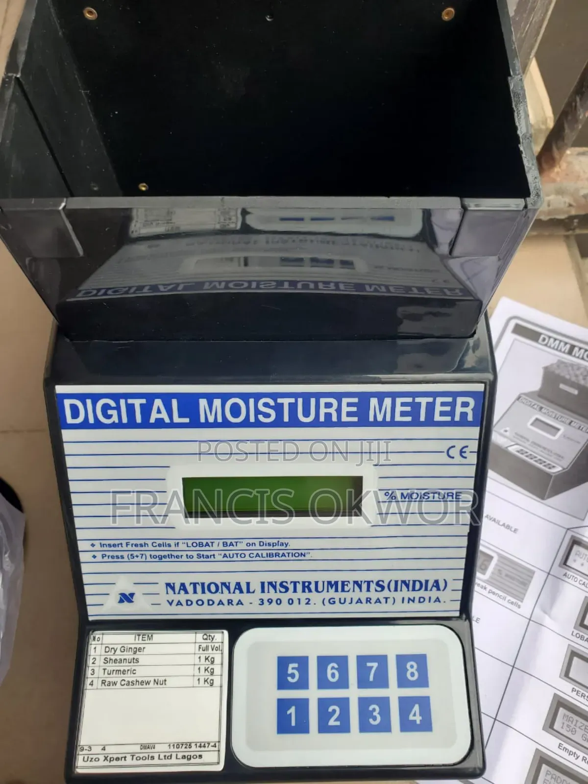 Moisture Meter for Dried Ginger 4in 1