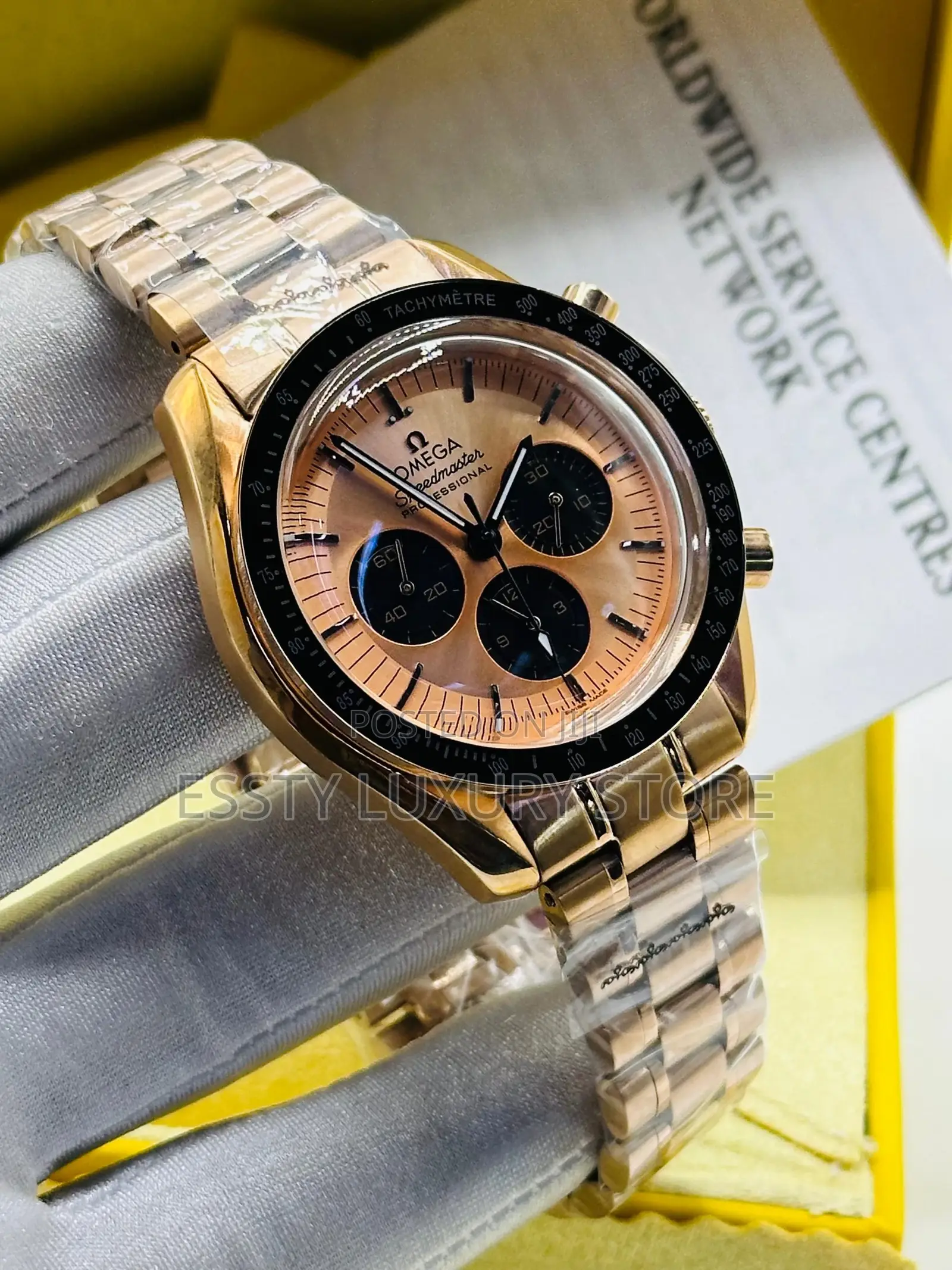 Omega Quality Luxury Men Chain Strap Wristwatch