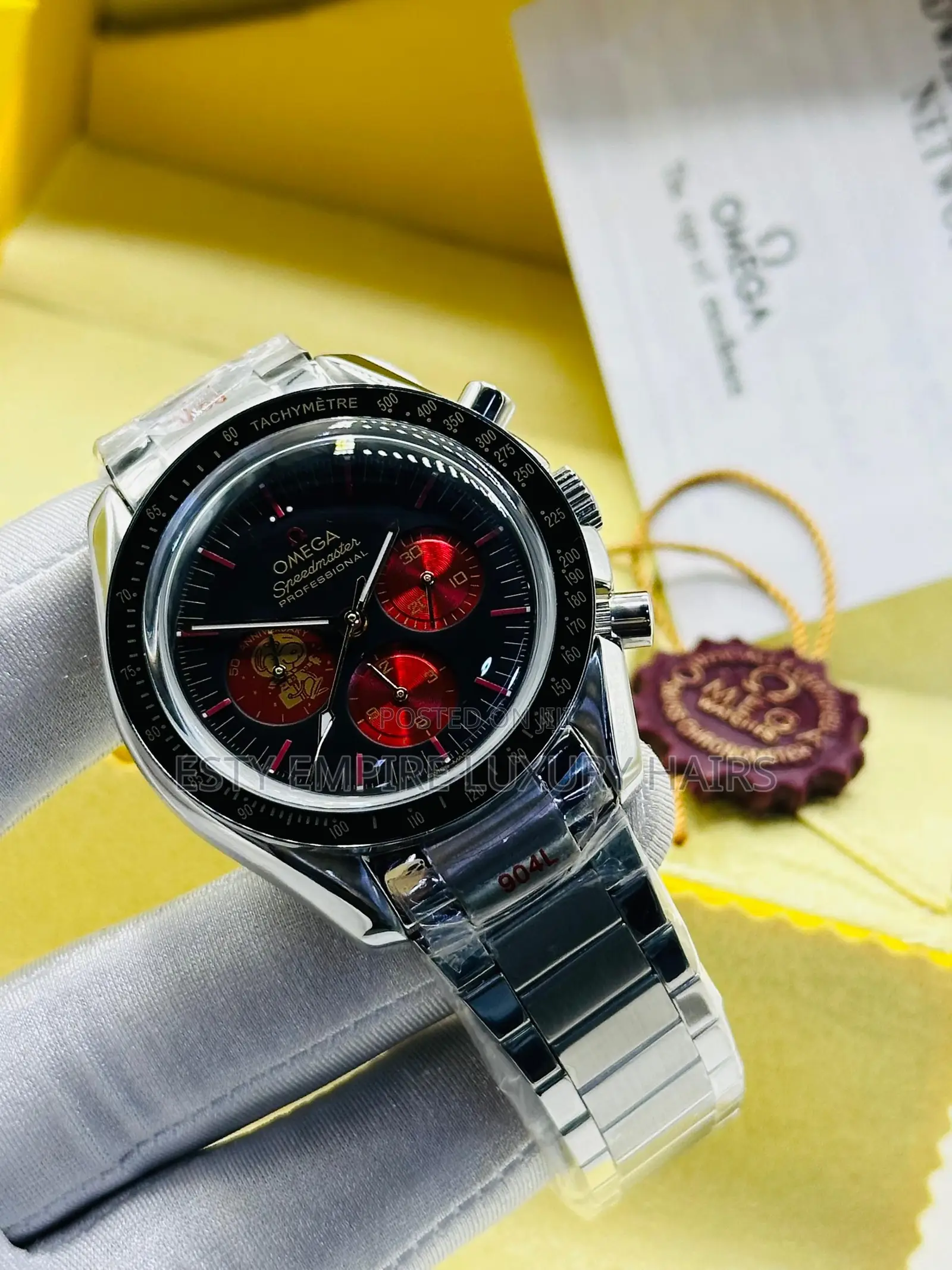 Omega Quality Luxury Men Chain Strap Wristwatch
