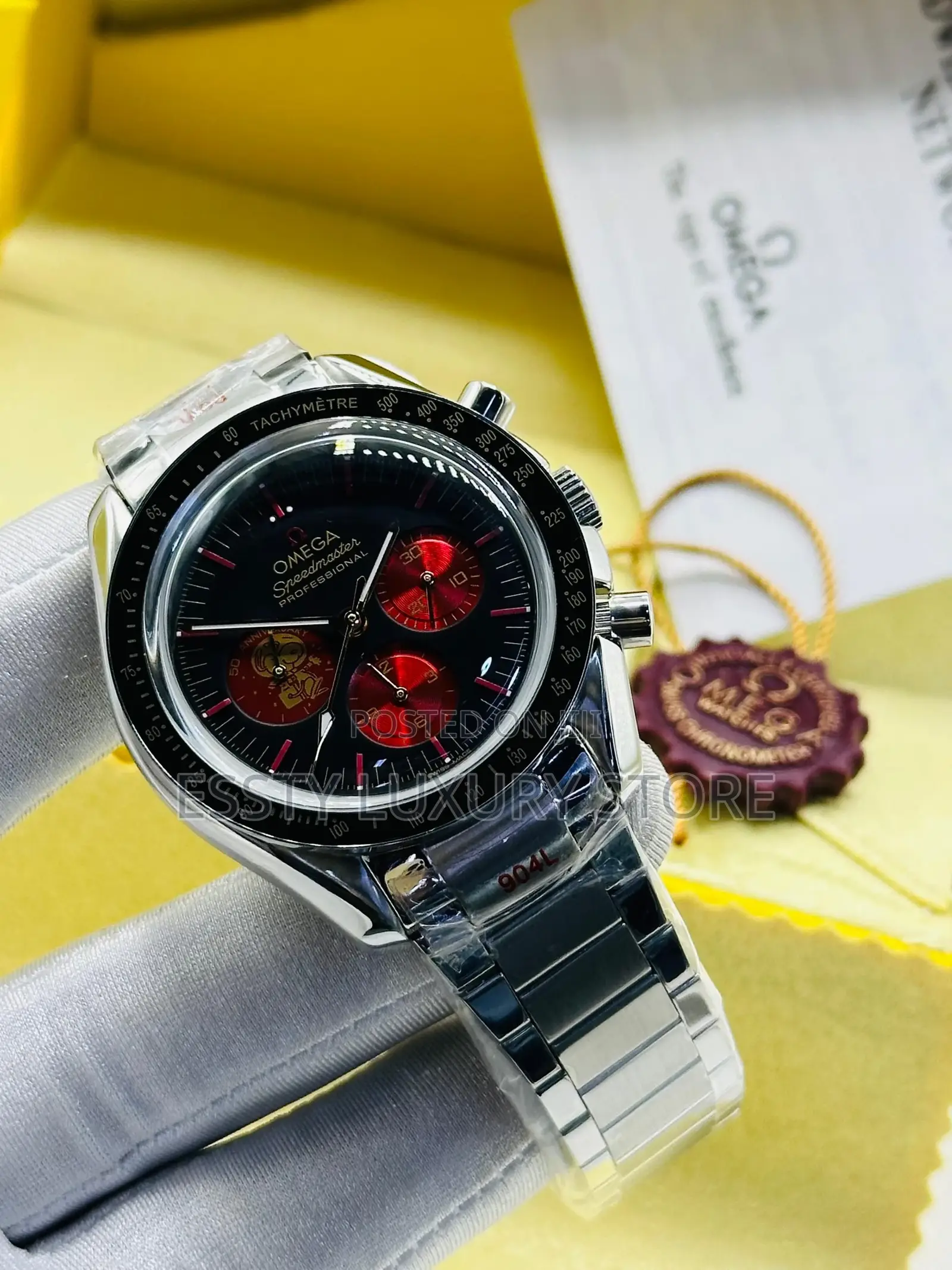 Omega Quality Luxury Men Chain Strap Wristwatch
