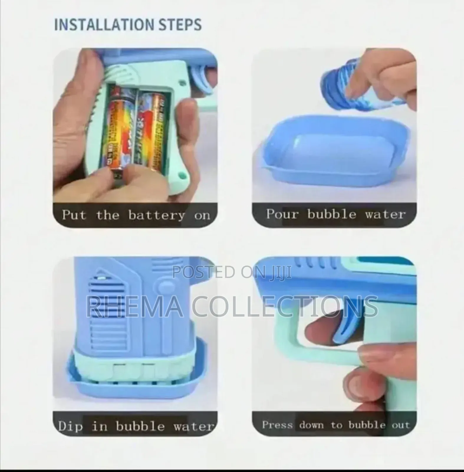 32 Holes Children Handheld Water Bubble Fun/Toy Machine Gun