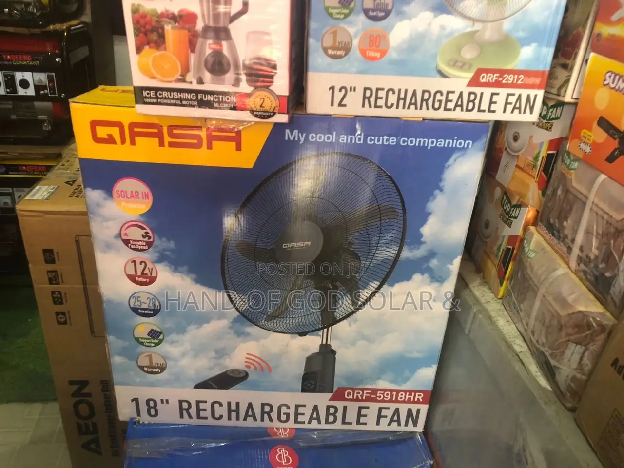 18inch Qasa Rechargeable Fan