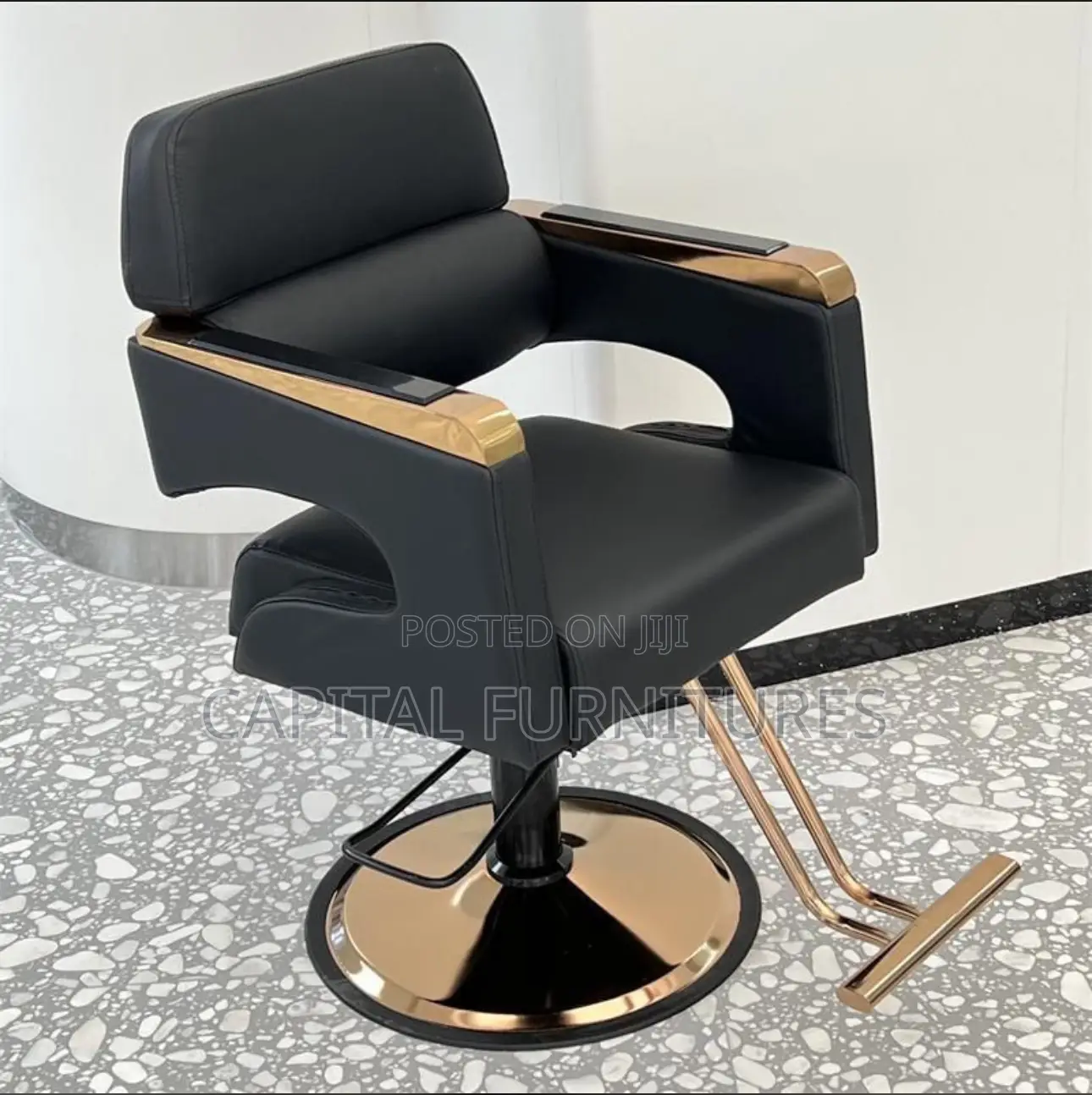 Foreign Leather Salon Chair