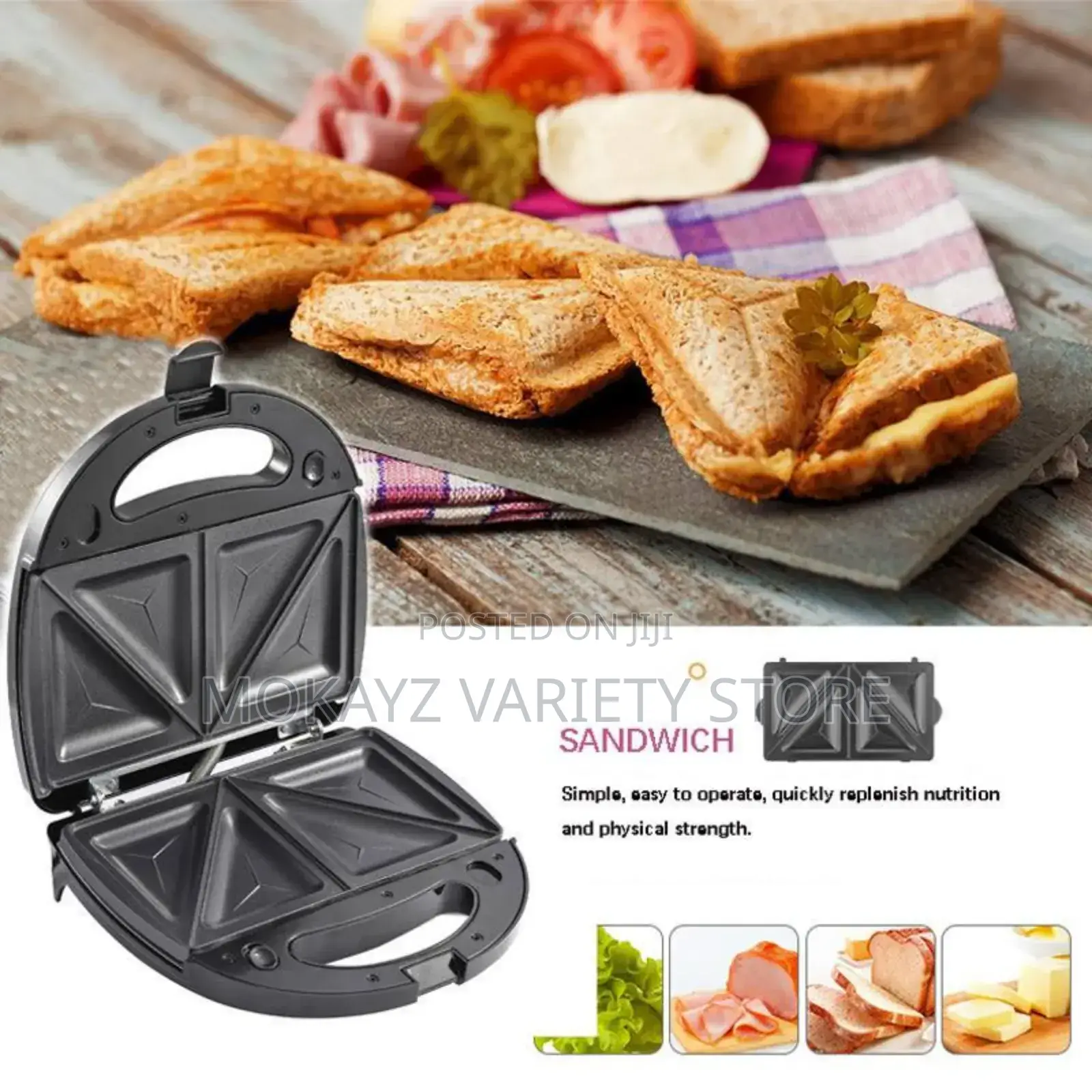 Two Face Sandwich Maker/Toaster Machine