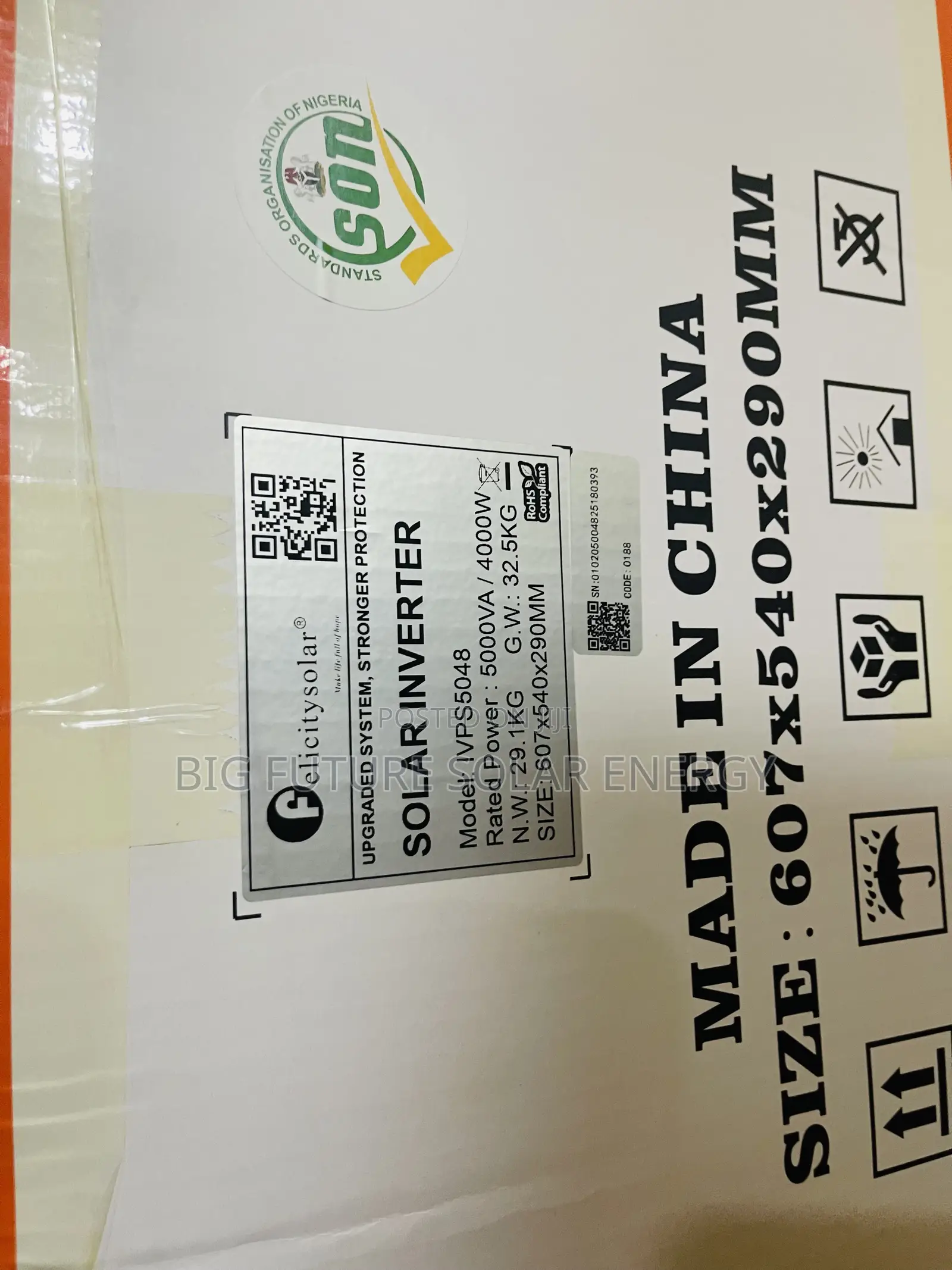 5kva Felicity Solar Inverter 48v