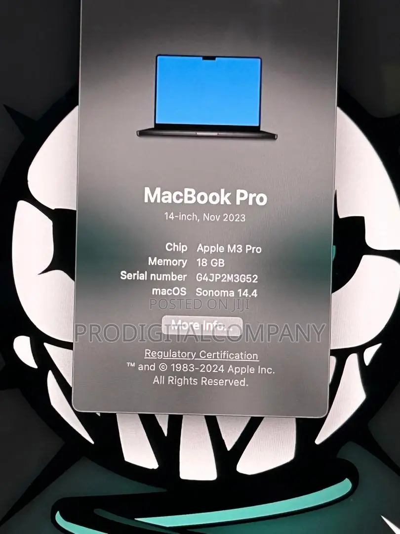 Laptop Apple MacBook Pro 2023 M3 14-Inch 18GB Apple M3 SSD 512GB