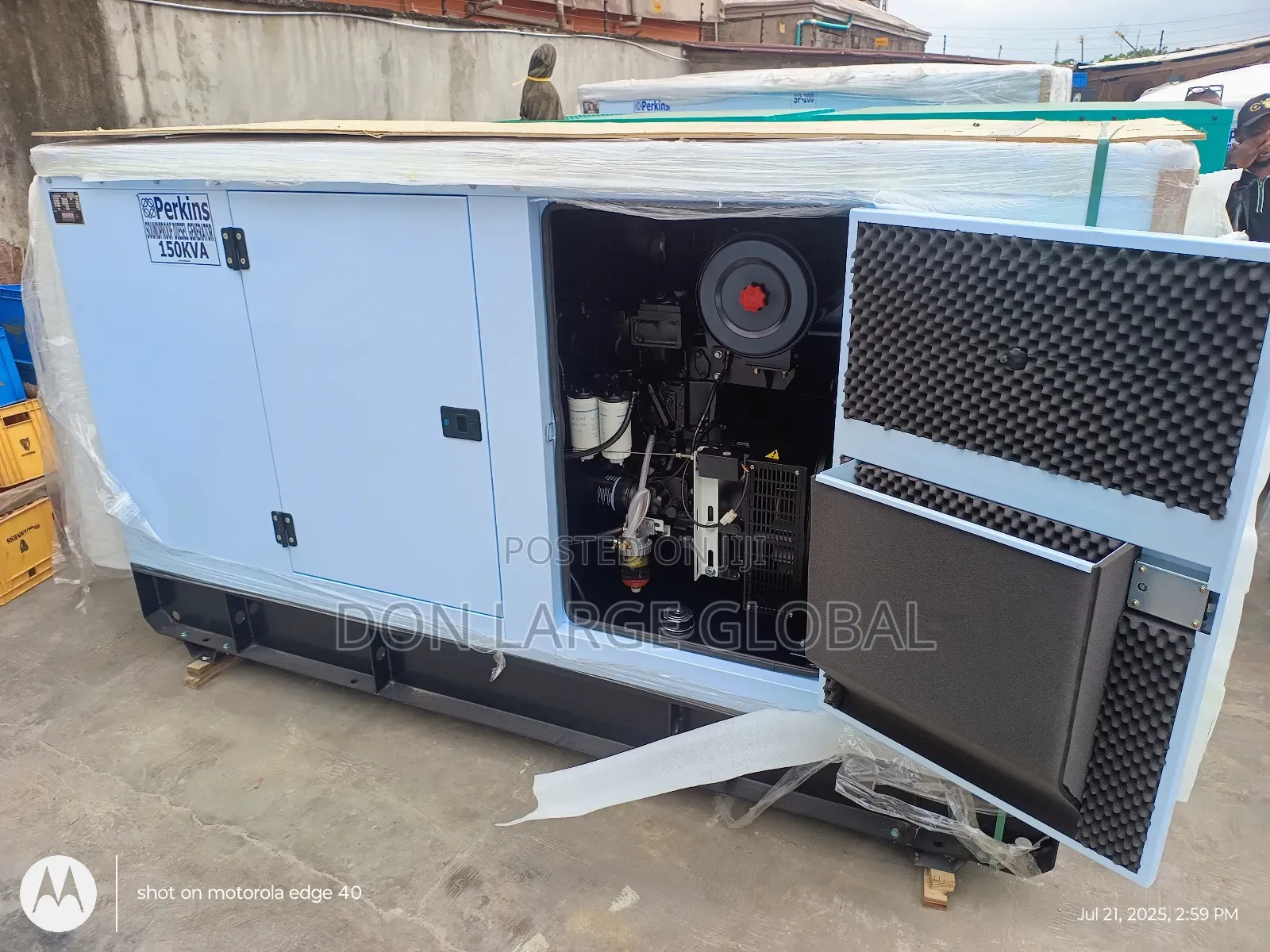 150kv Perkins Soundproof Diesel Generator
