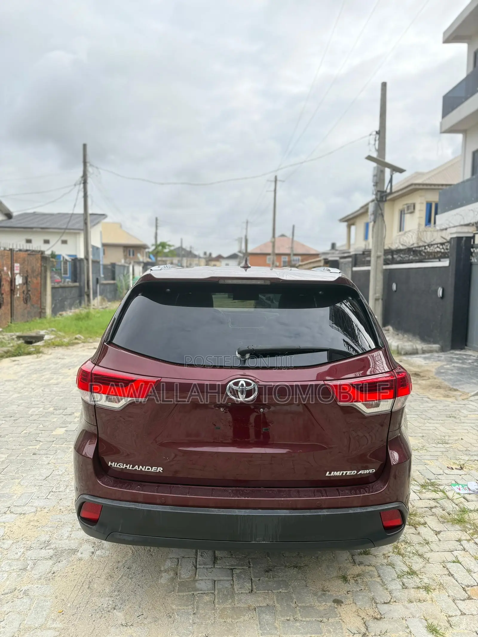 Toyota Highlander Limited 4dr SUV AWD (3.5L 6cyl 6A) 2015 Burgundy