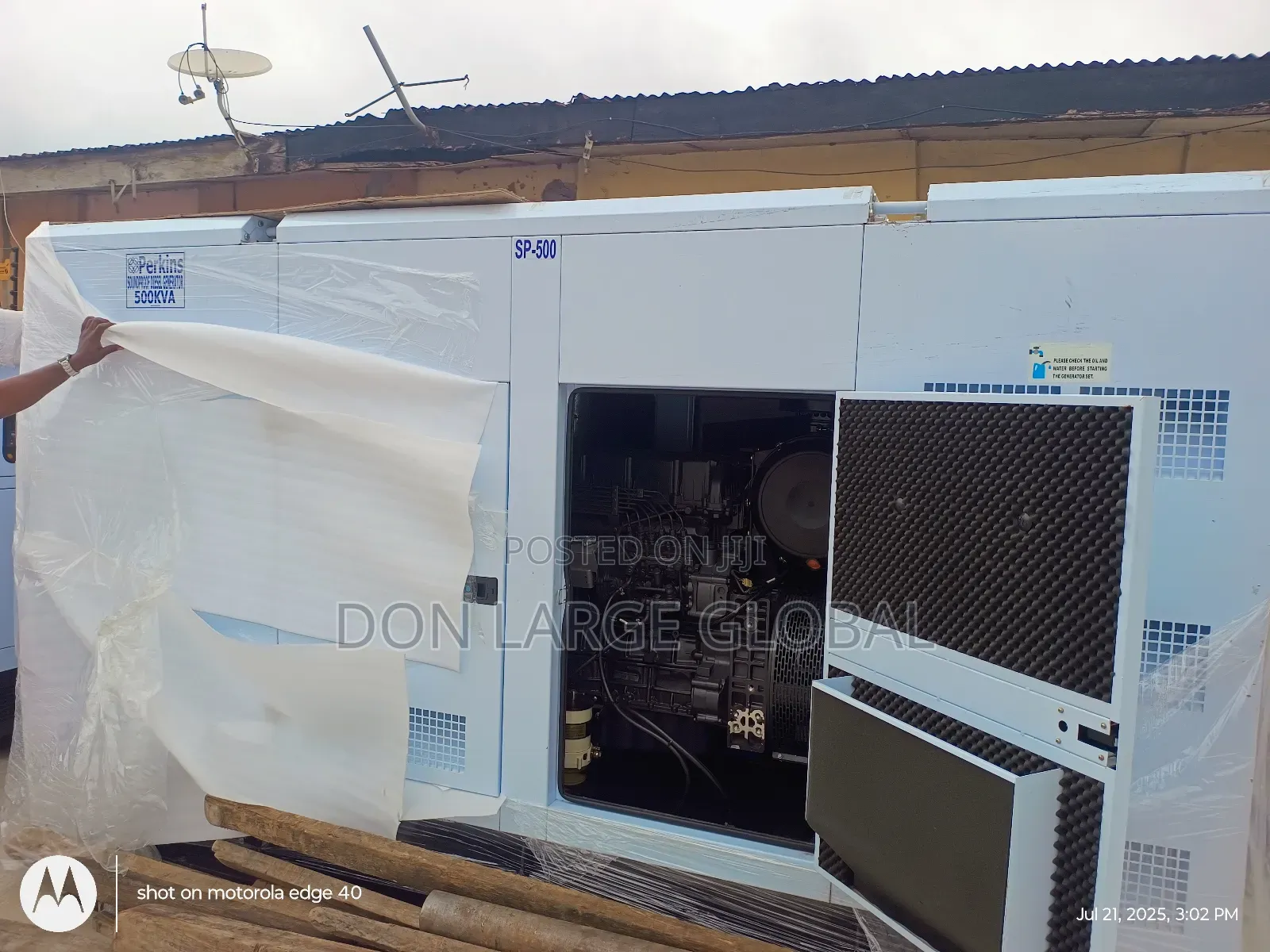 500kva Perkins Soundproof Diesel Engine Generator