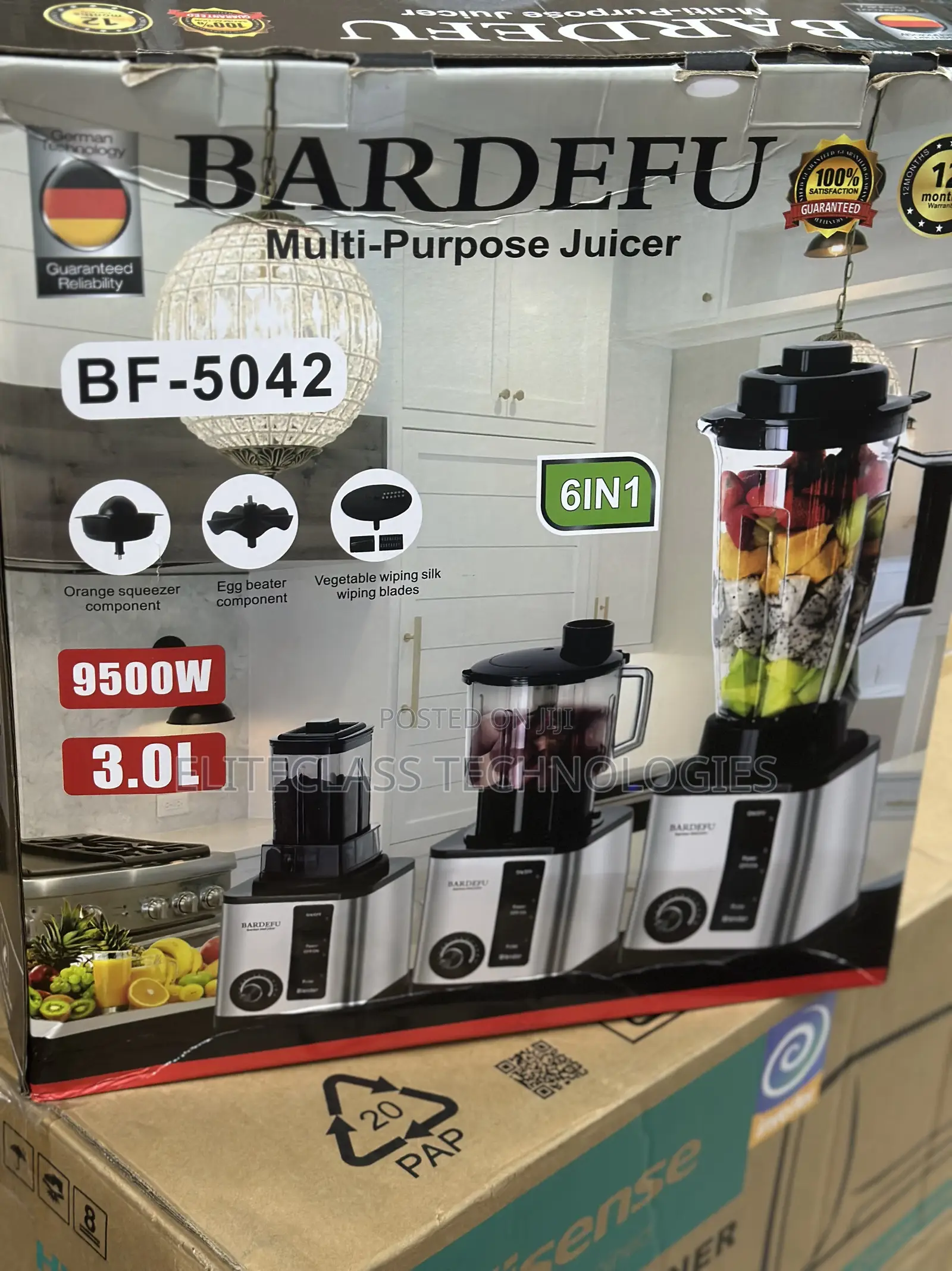 Juice It Daily Bardefu Bf‐5042 6‐In‐1 Multi‐Purpose Blender