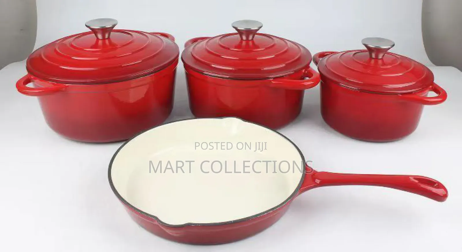 Cast Iron Quality Non Stick Pot Set With Fry Pan