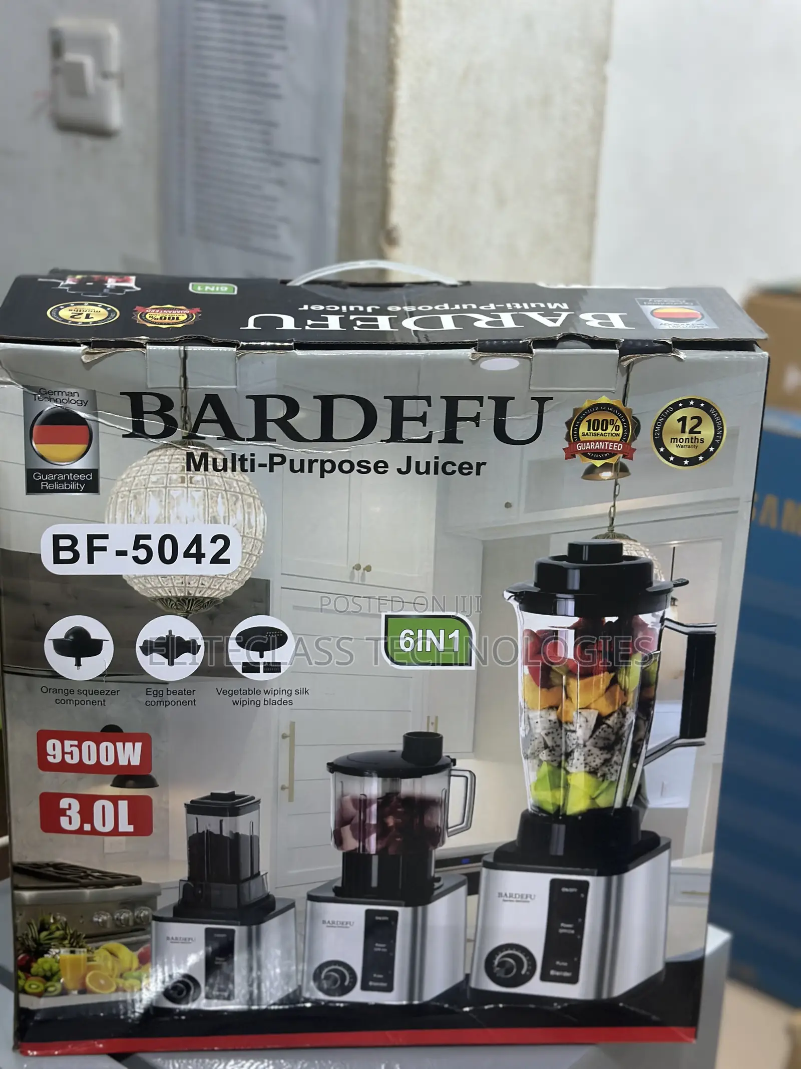 Bardefu Ultrajuice Bf‐5042 6‐In‐1 Multi‐Purpose Blender