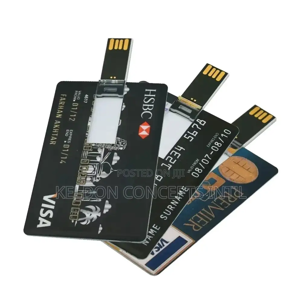 Credit Card Shape Usb Flash Drive 8gb, 16gb Moq 20pcs Above