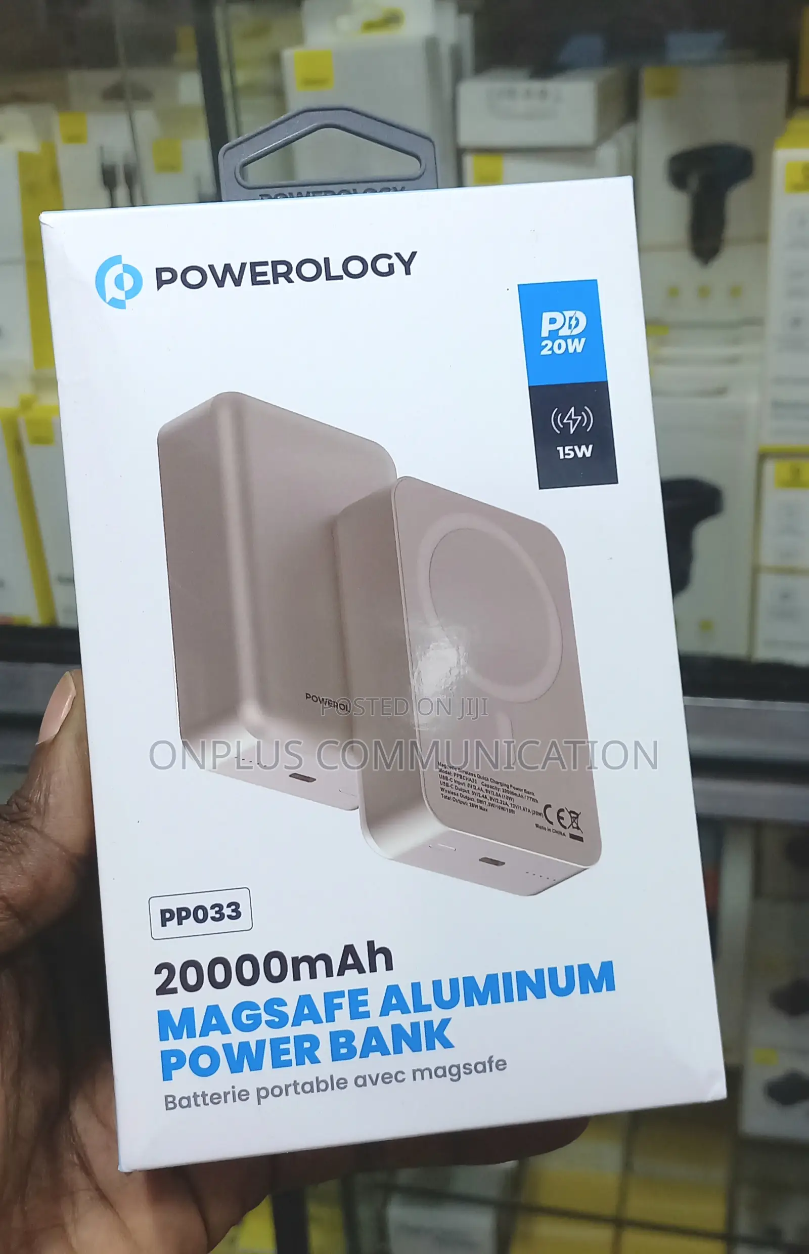 Powerology Pp033 20000mah Magsafe Aluminum Power Bank