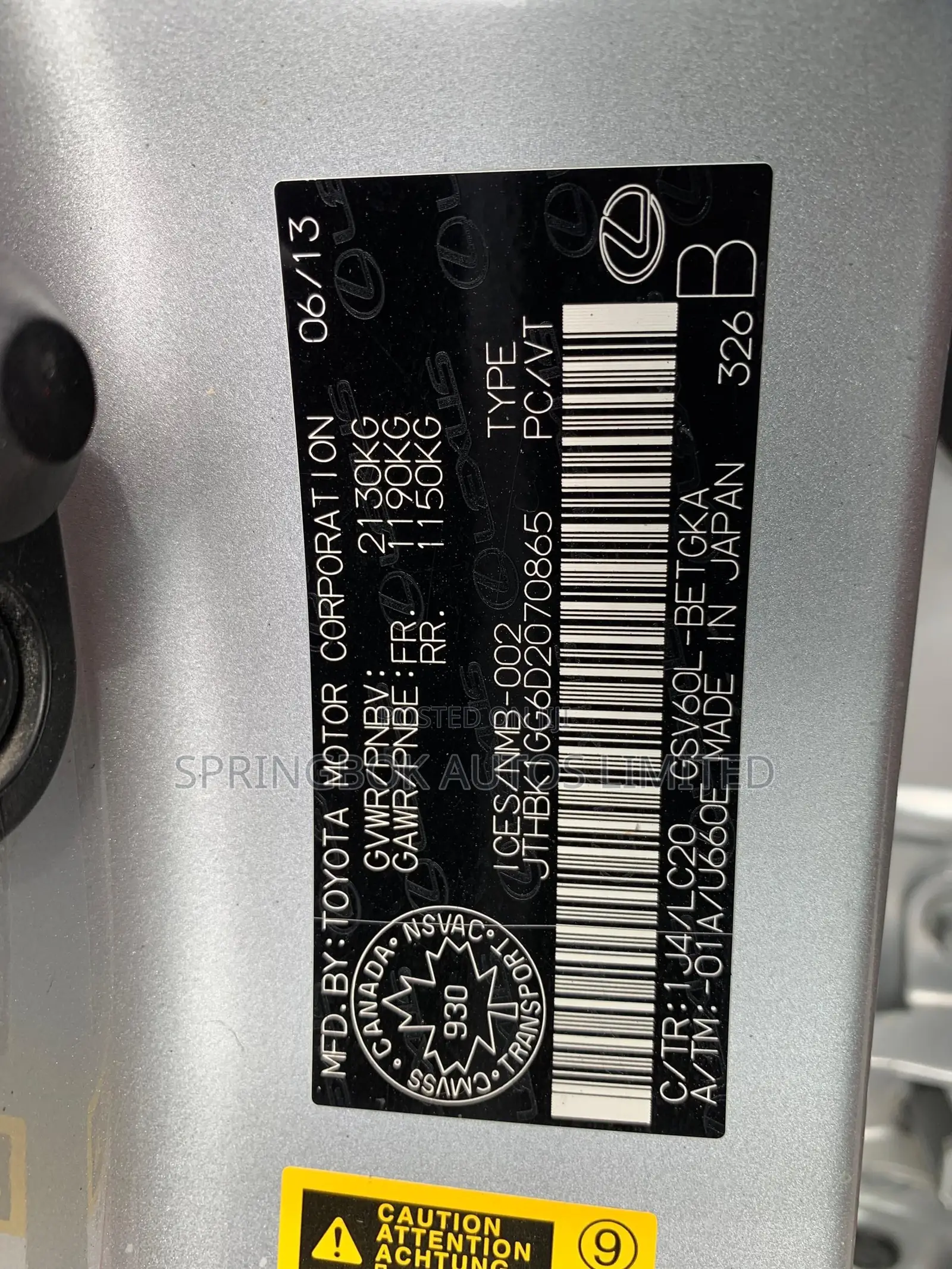 Lexus ES 350 FWD 2013 Silver