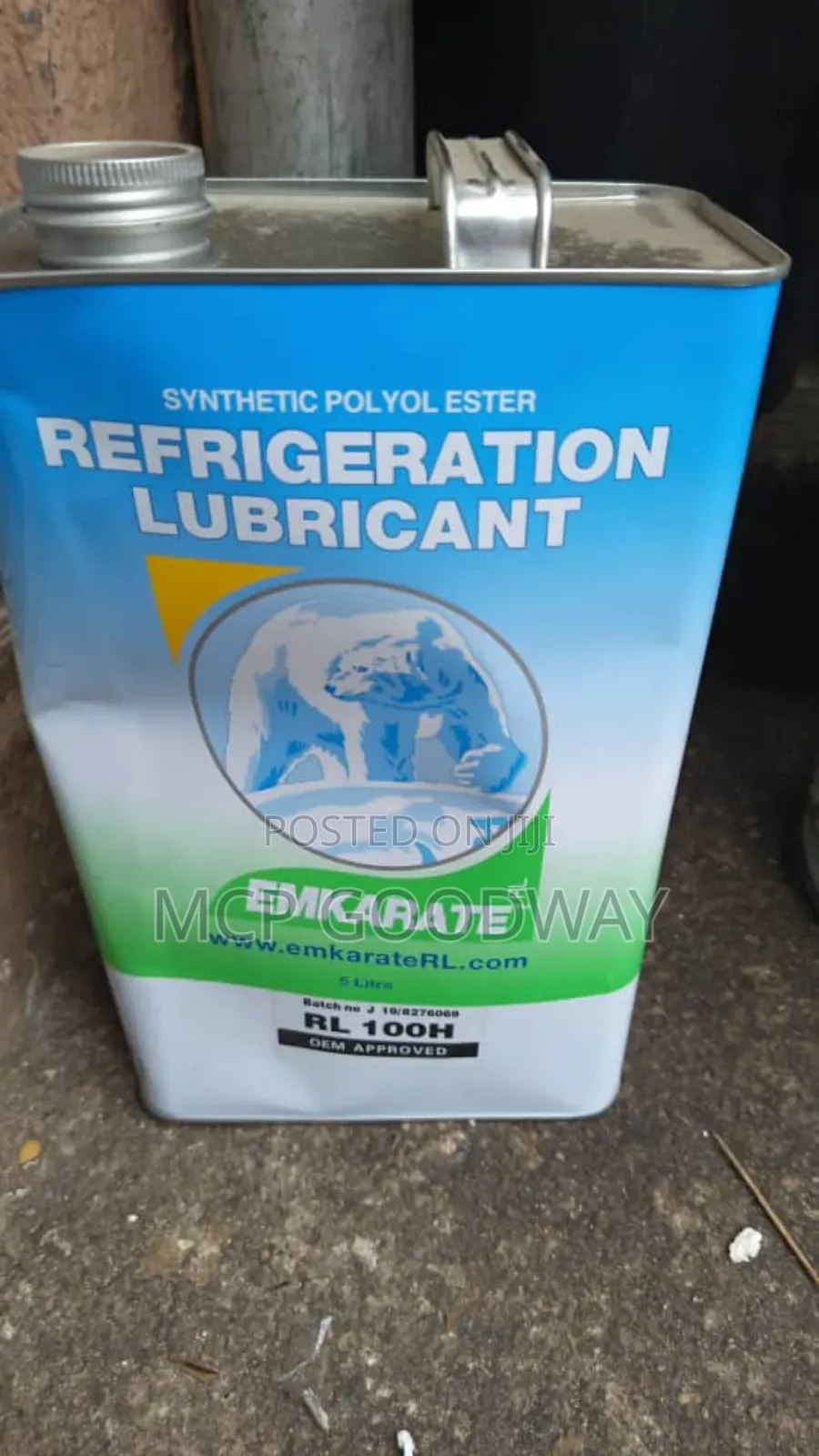 Emkarate Refrigeration Lubricant Rl 100h