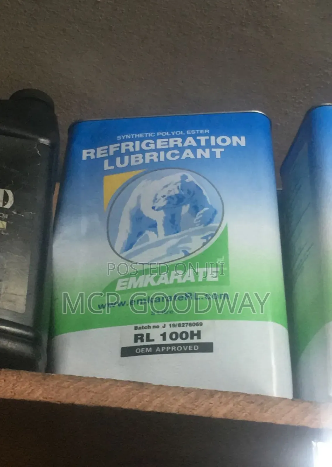 Emkarate Refrigeration Lubricant Rl 100h