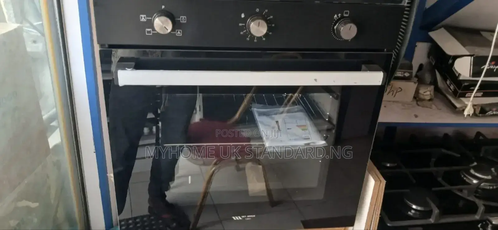 Turkish Black Built in Gas and Electric Oven.