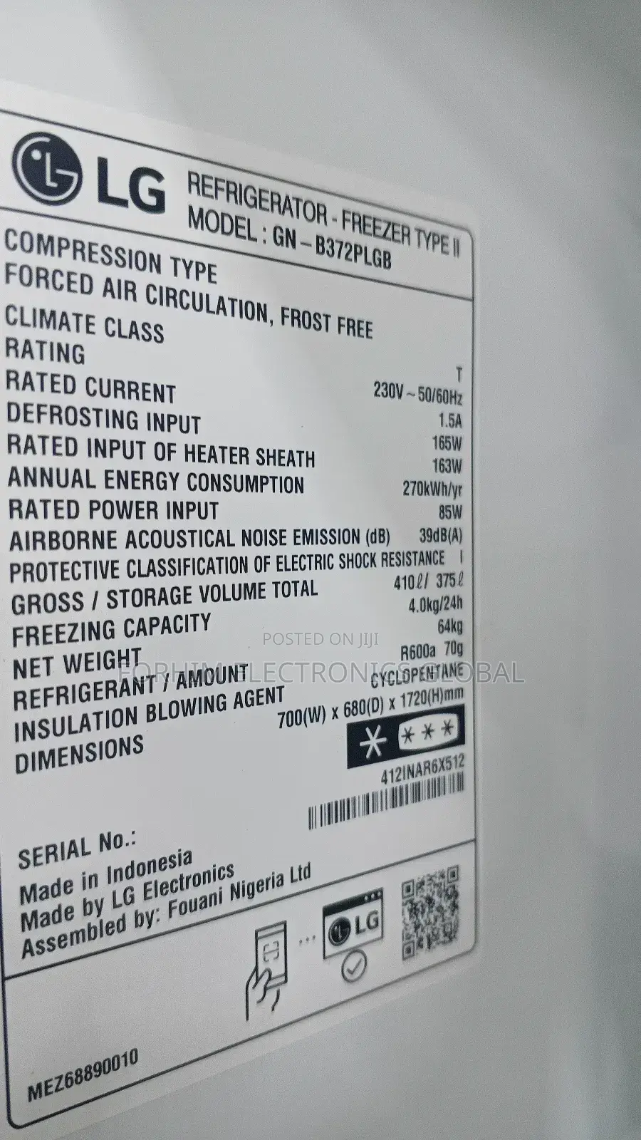 Lg Inverter Unique Fridge