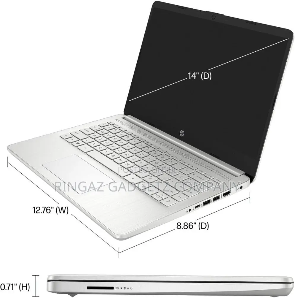 New Laptop HP 14S 8GB Intel Core I3 SSD 512GB