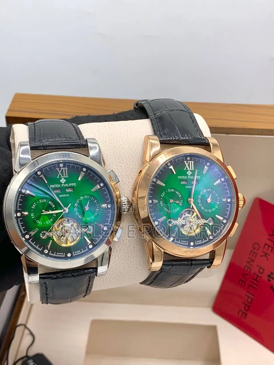 High-Quality Leather Patek Watch