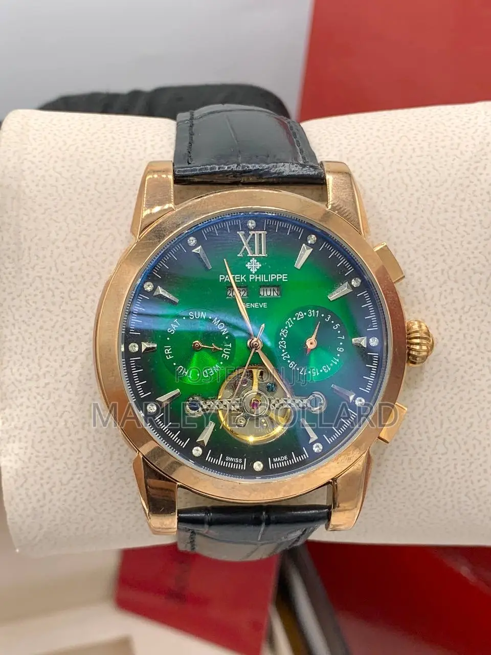 High-Quality Leather Patek Watch
