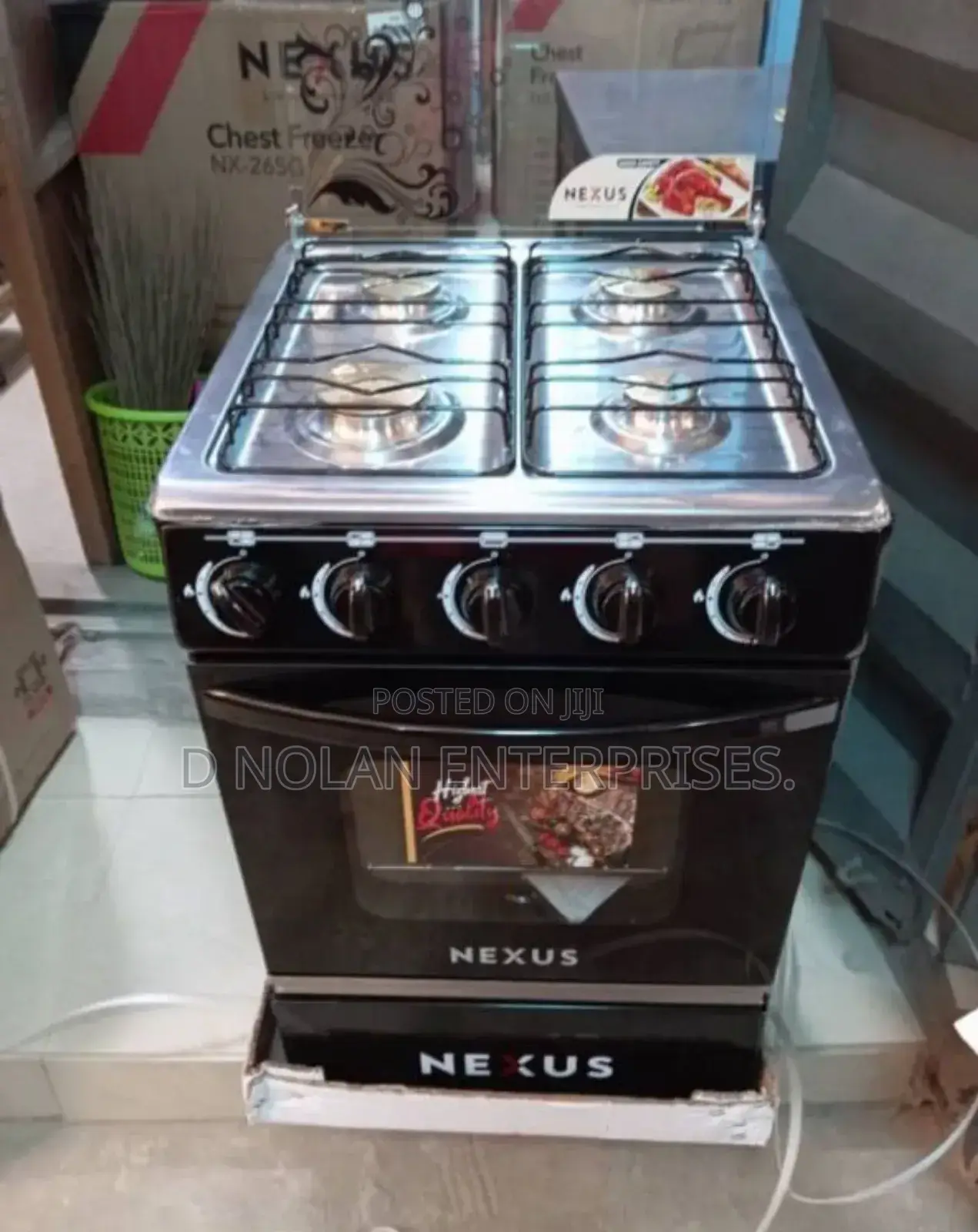 Nexus 4 Burner Gas Cooker 50/55 Size With Oven