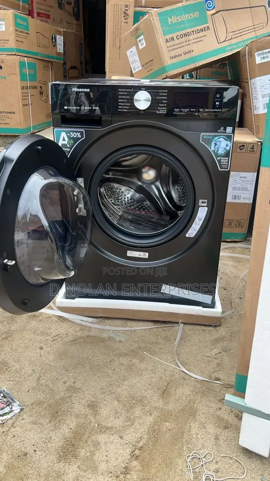 Hisense 8kg Front Loader Wash And Dry Inverter