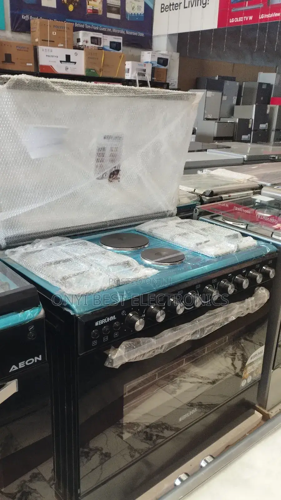 Bruhm Cooker 2 Electric and 4 Gas Burner 90*60 BGC-9642ib