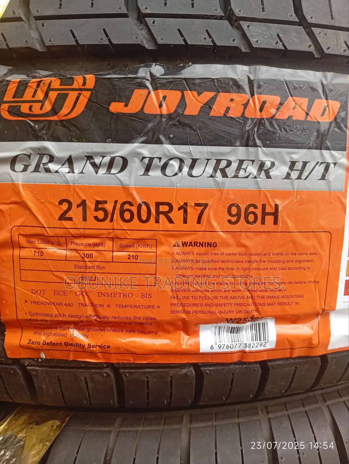 215/60r17 Joyroad Tyre