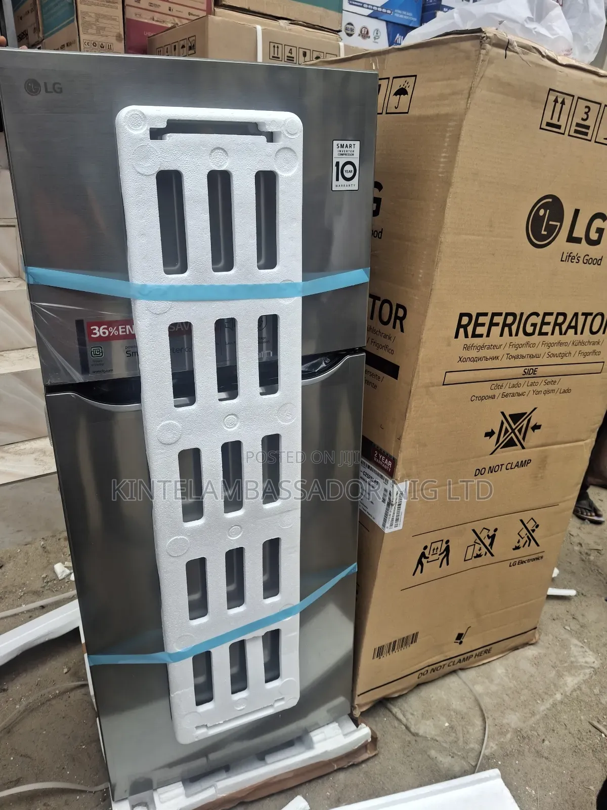 Lg Double Door Refrigerator- C252slbb