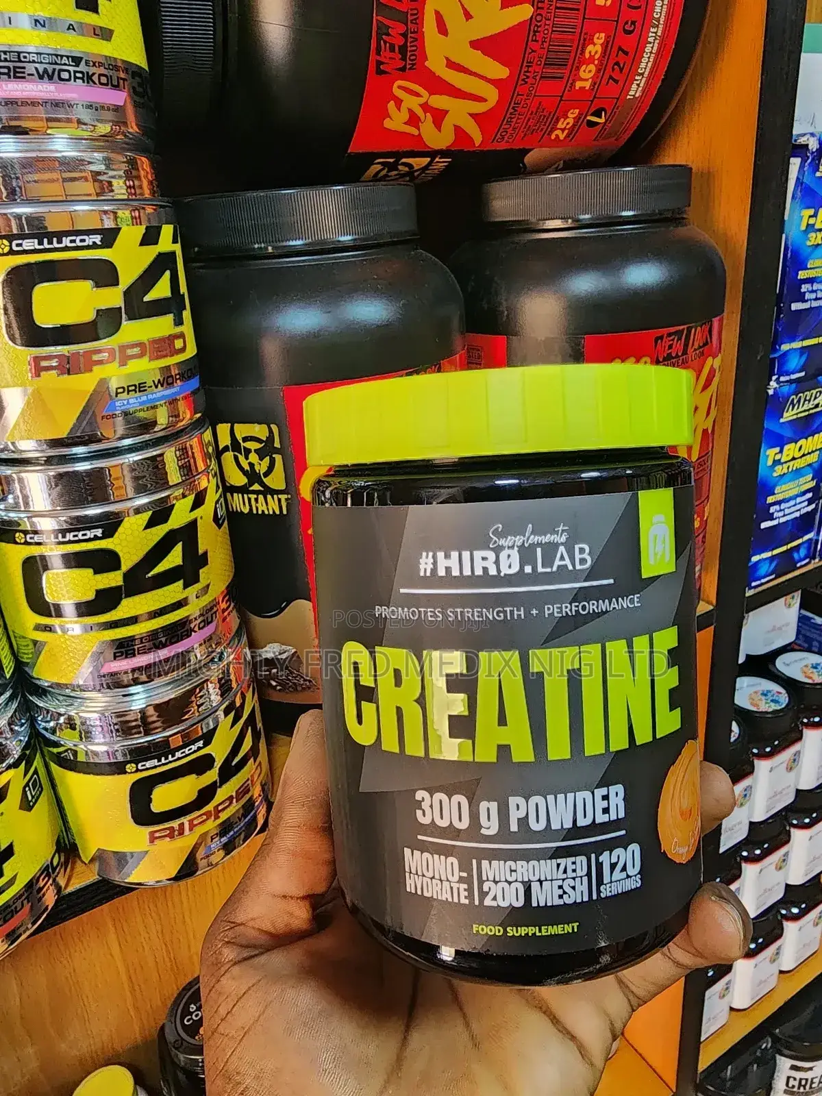 Hiro Lab Creatine Monohydrate Powder 300g 120 Servings