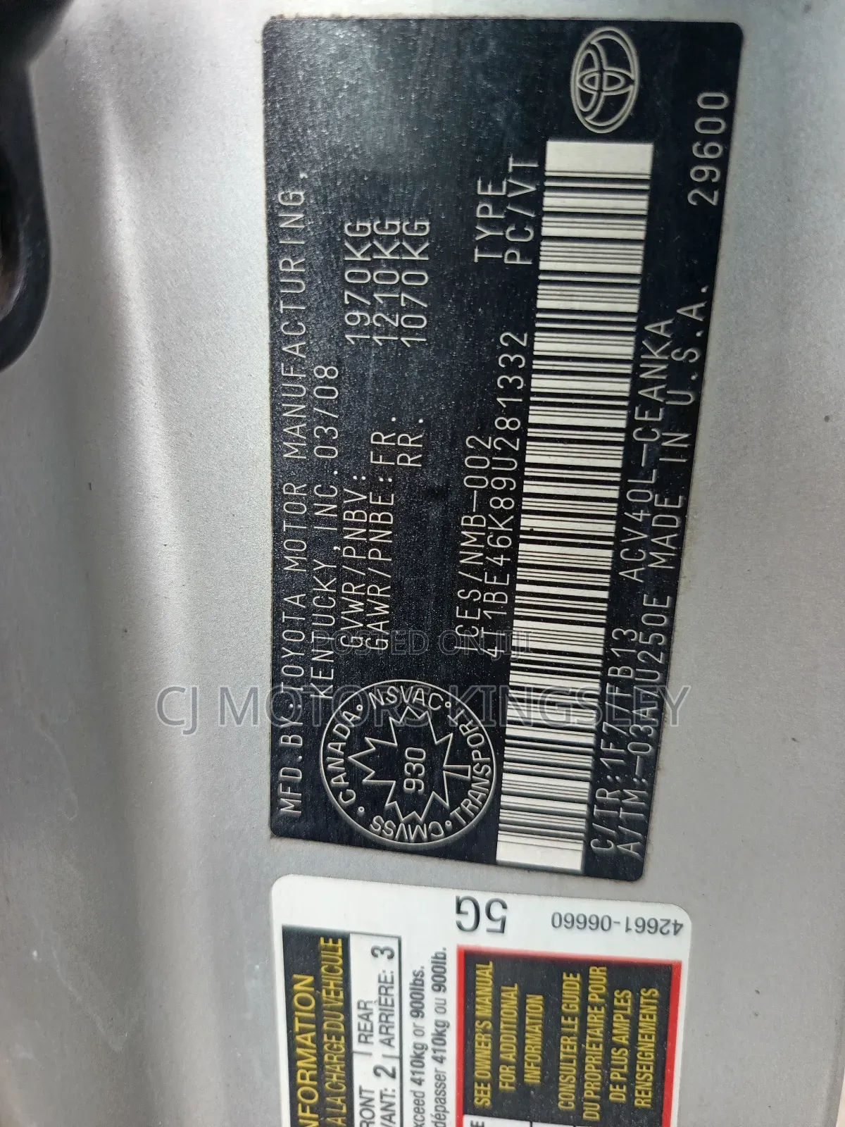 Toyota Camry LE 4dr Sedan (2.4L 4cyl 5A) 2008 Silver