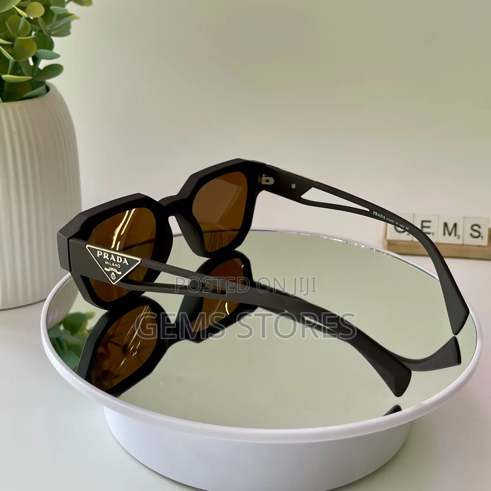 Stylish Polarized Prada-Inspired Hexagonal Sunglasses