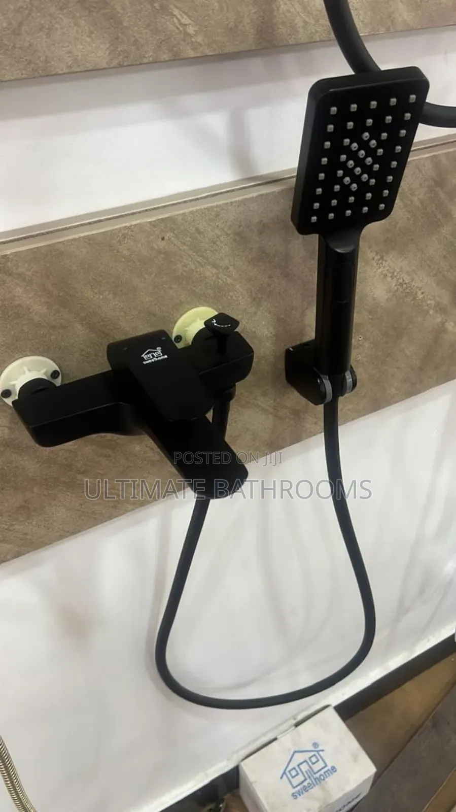 Sweethome Black Acrylic Bathtub Bath Mixer