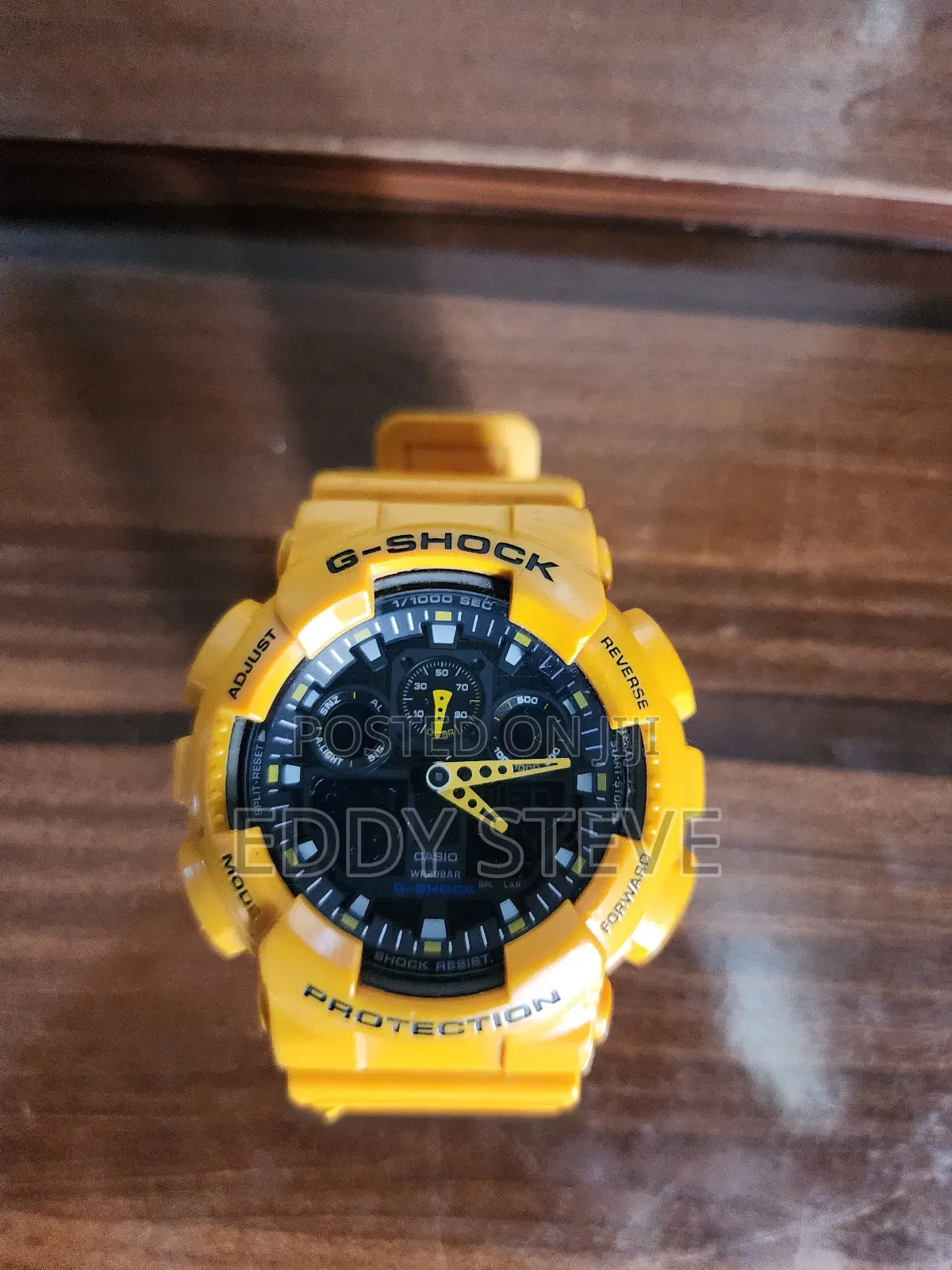 London Used Casio G-shock Bold Face Yellow