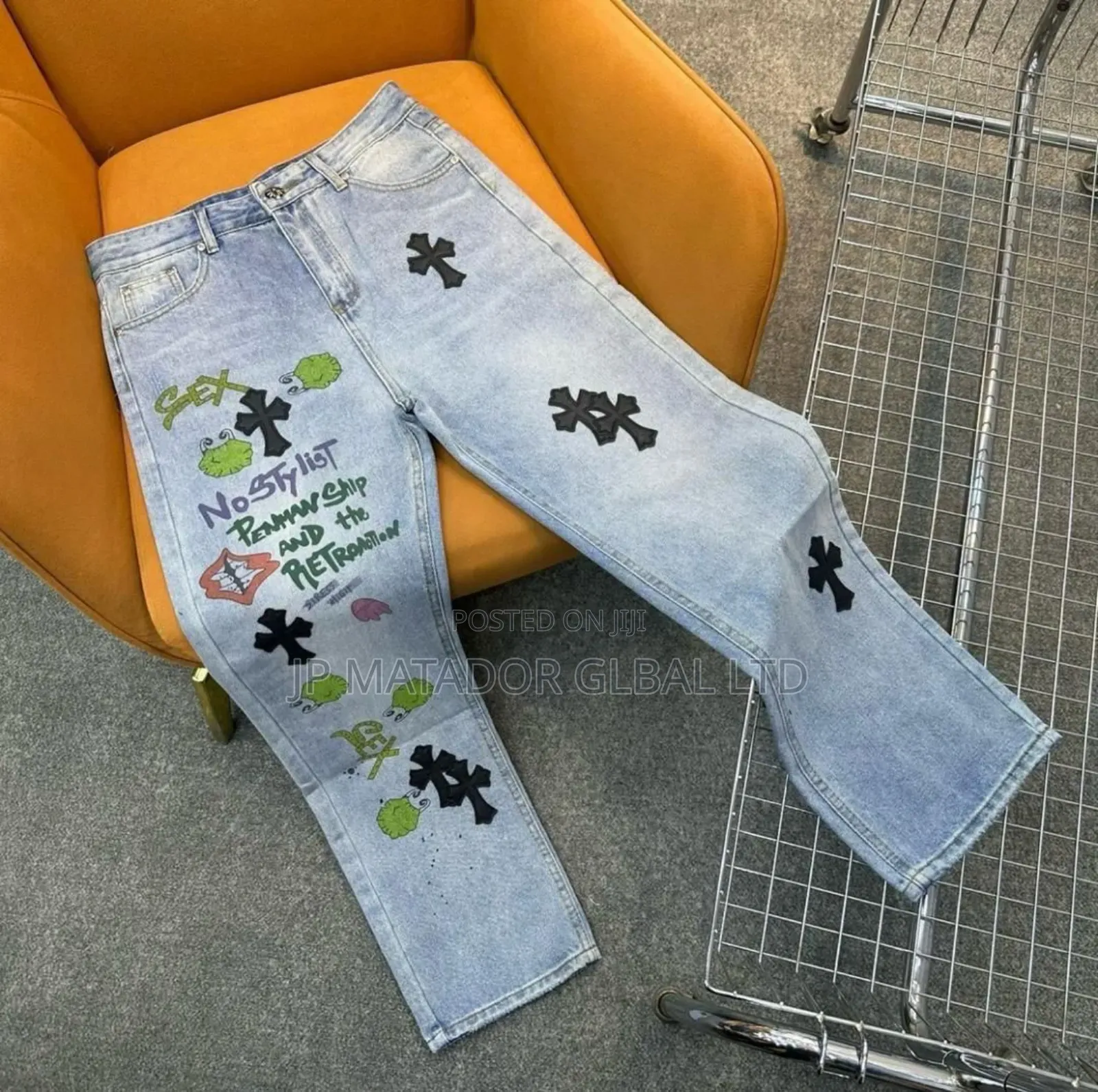 Trendy 3d Pattern Men's Jeans