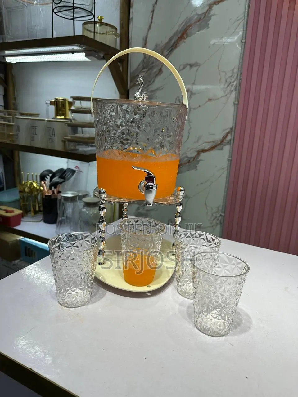 Acrylic Dispenser With Stan